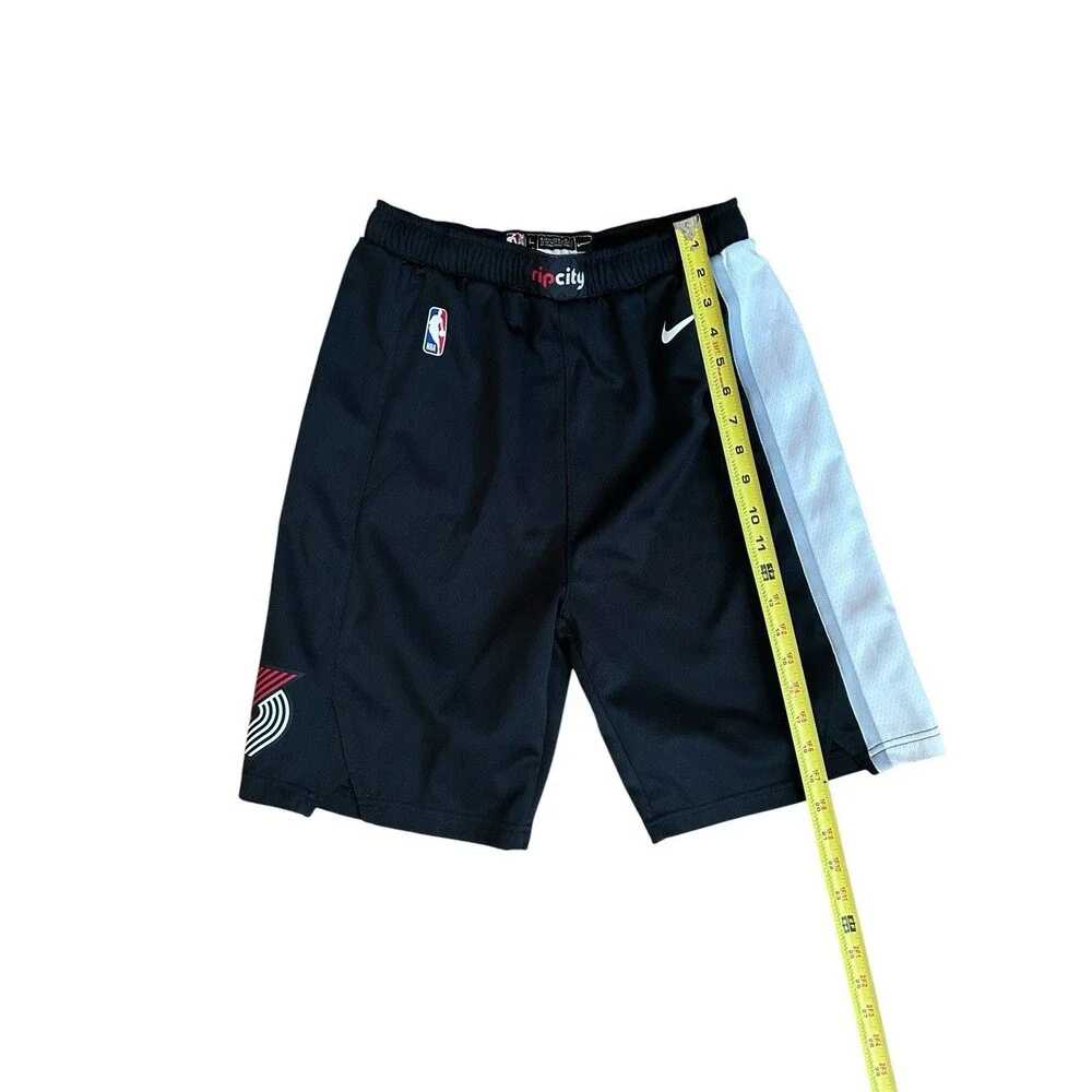 Nike Portland Trail Blazers Shorts Rip City NBA Black Large Dri-FIT Engineered